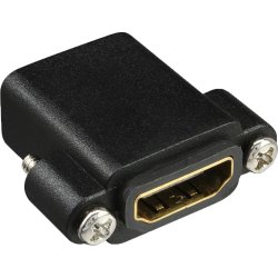 InLine HDMI Adapter Type A female to A female gold plated with flange, 4K2K