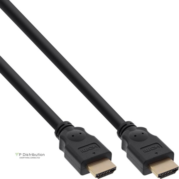 InLine HDMI High Speed Cable male to male gold plated black 3m