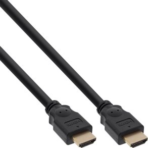 InLine HDMI High Speed Cable male to male gold plated black 10m