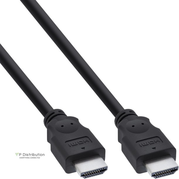 InLine&reg; HDMI Cable High Speed male to male black 0,5m