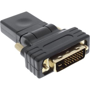 InLine HDMI to DVI Adapter HDMI female to DVI male flexible gold plated 4K2K