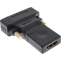 InLine HDMI to DVI Adapter HDMI female to DVI male flexible gold plated 4K2K