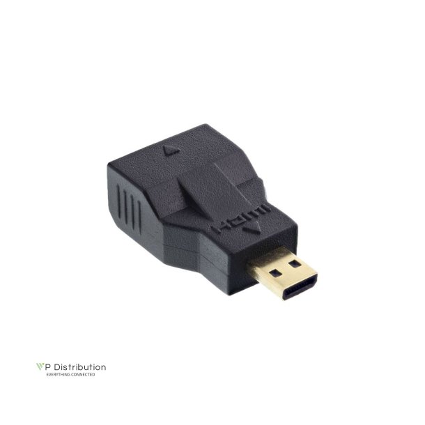 InLine HDMI Adapter HDMI C female to HDMI D male gold plated