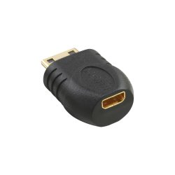 InLine HDMI Adapter Type C male to Type D female gold plated