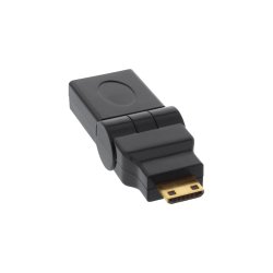 InLine HDMI Adapter HDMI A female to HDMI C male swing type gold plated