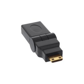 InLine HDMI Adapter HDMI A female to HDMI C male swing type gold plated