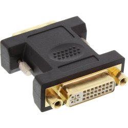 InLine&reg; DVI-D Adapter DVI-I 24+5 female to DVI-D 24+1 male gold plated
