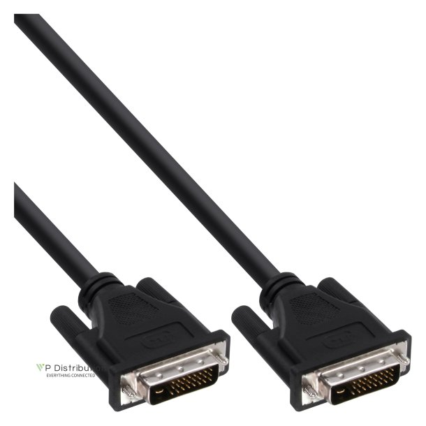 InLine&reg; DVI-D Cable 24+1 male to male Dual Link 2m