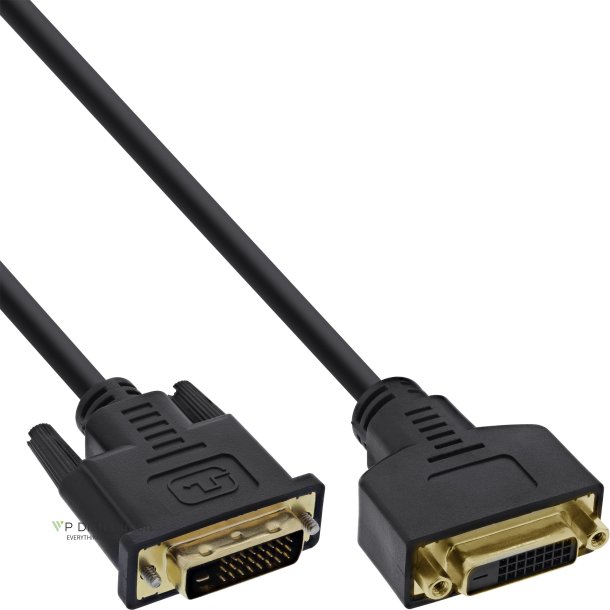 InLine&reg; DVI-D Cable Premium 24+1 male to female Dual Link gold plated 2m