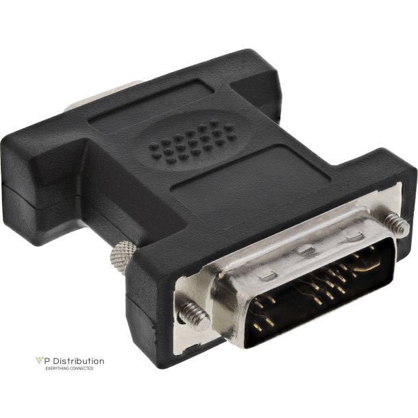 InLine&reg; DVI-A Adapter DVI 12+5 male to VGA 15 HD / S-VGA female