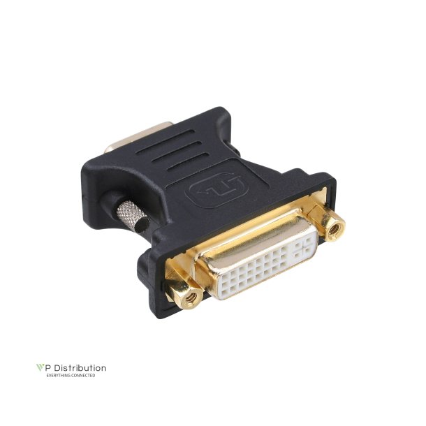 InLine&reg; DVI-A Adapter DVI 24+5 female to HD15 male gold plated