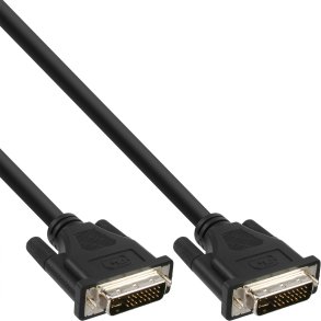 InLine® DVI-I Cable Digital / Analog 24+5 male to male Dual Link 3m