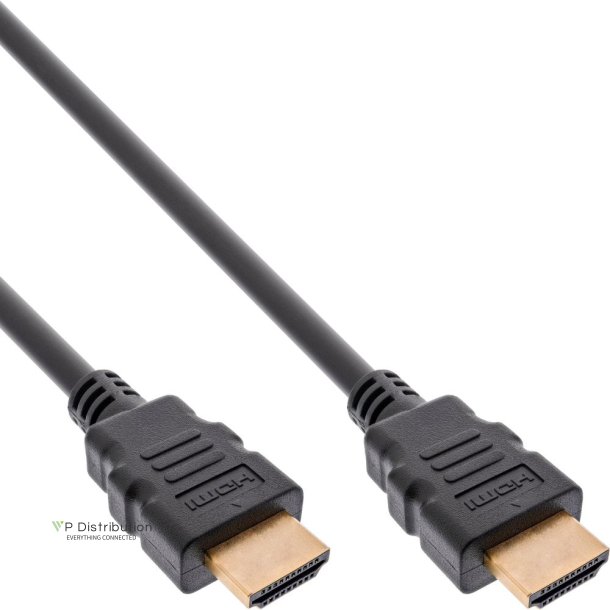 InLine Certified Ultra High Speed HDMI Cable M/M 8K4K gold plated black 1m