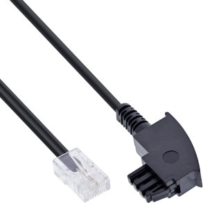 InLine® TAE-F German / RJ45 8P2C Cable 0.5m