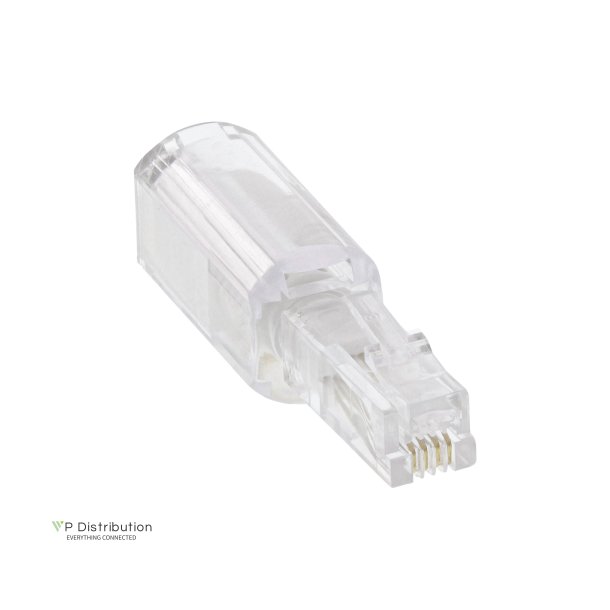 InLine&reg; Twist-Stop for telephone receiver 4P4C male / female