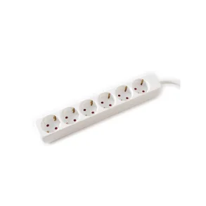 VALUE Power Strip, 6x, white, 1.5m