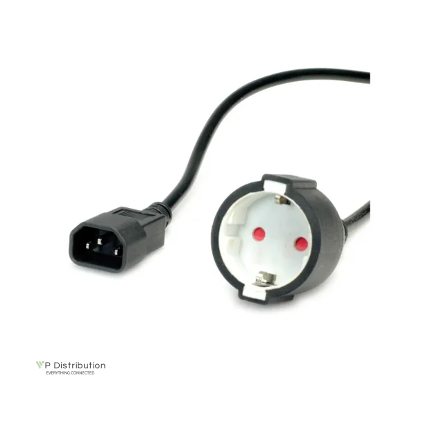 VALUE Power Cable, German Socket/C14, 0.3m