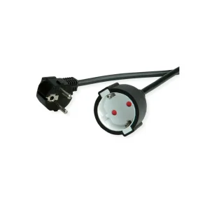 VALUE Extension Cable with 3P.GER Connectors, AC 230V, black, 10m