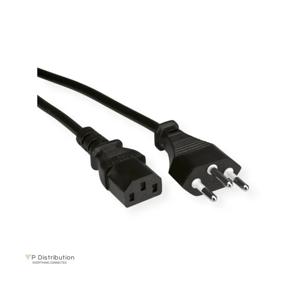 VALUE Power Cable Swiss Version, 3pin - C13, 1.8m