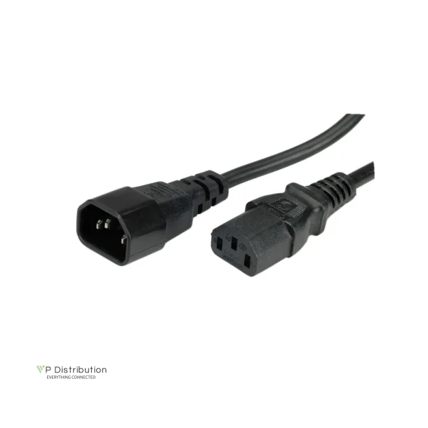 VALUE Monitor Power Cable, IEC320 C14 - C13, black, 0.5m