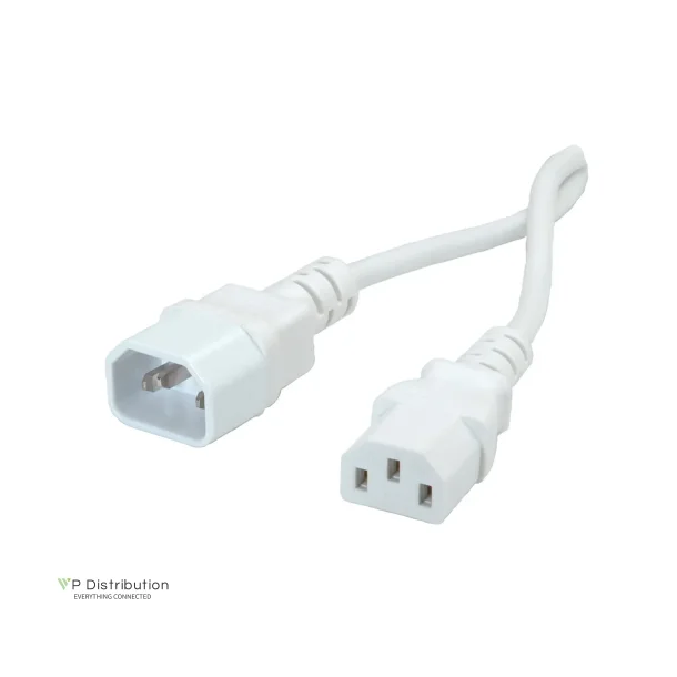 VALUE Monitor Power Cable, IEC320 C14 - C13, white, 1.8m