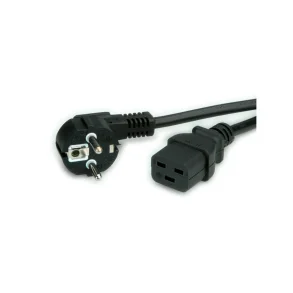 VALUE Power Cable, 3P.GER connector, IEC320 - C19 16A, black, 2m