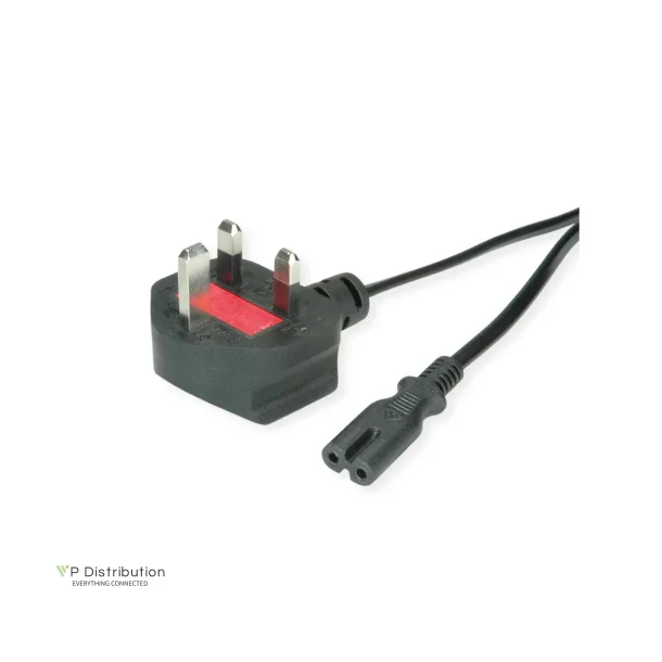 VALUE Power Cable, UK Version, C7 - Plug (3A), 1.8m