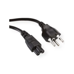 VALUE Notebook Power Cord, 3pin, black, Swiss, 1m