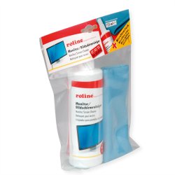ROLINE TFT Cleaner with microfiber cloth, 250 ml