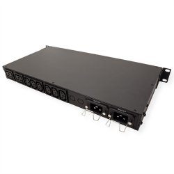 ROLINE 19"-Automatik-Transferschalter, 2x C20 / 6x C13 + 2x C19, 16A