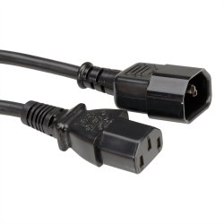 ROLINE Monitor Power Cable, IEC 320 C14 - C13, black, 3 m