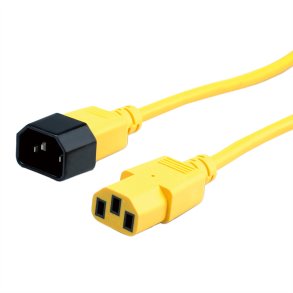 ROLINE Monitor Power Cable, IEC 320 C14 - C13, yellow, 1.8 m