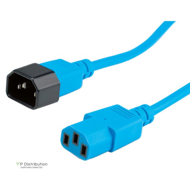 ROLINE Monitor Power Cable, IEC 320 C14 - C13, blue, 1.8 m