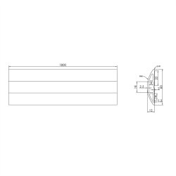 ROLINE Flex Cable Duct, TPE, black, 1.8 m