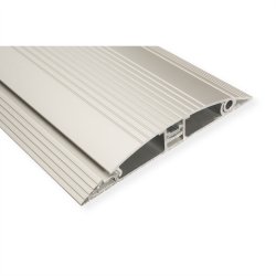 ROLINE 2-Channel Aluminum Floor Cable Cover, 139 x 22 mm, silver, 1.1 m