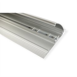 ROLINE 2-Channel Aluminum Floor Cable Cover, 139 x 22 mm, silver, 1.1 m