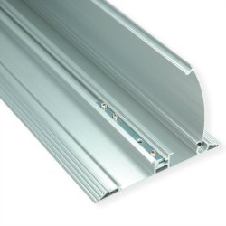 ROLINE 2-Channel Aluminum Floor Cable Cover, 139 x 22 mm, silver, 1.1 m