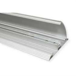 ROLINE 2-Channel Aluminum Floor Cable Cover, 92 x 22 mm, silver, 1.1 m