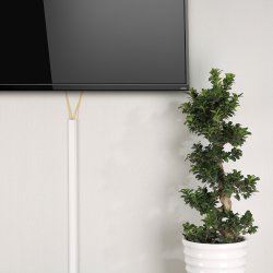 ROLINE Cable Cover, Aluminium, 33x18mm, white, 1.1 m