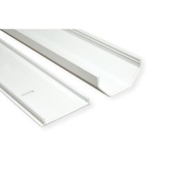 ROLINE Cable Cover, Aluminium, 50x26mm, white, 1.1 m