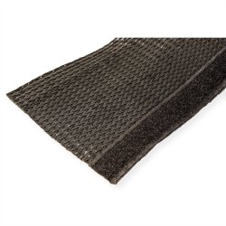 ROLINE PVC Cable Conduit, Strap Closing, black, 2.5 m