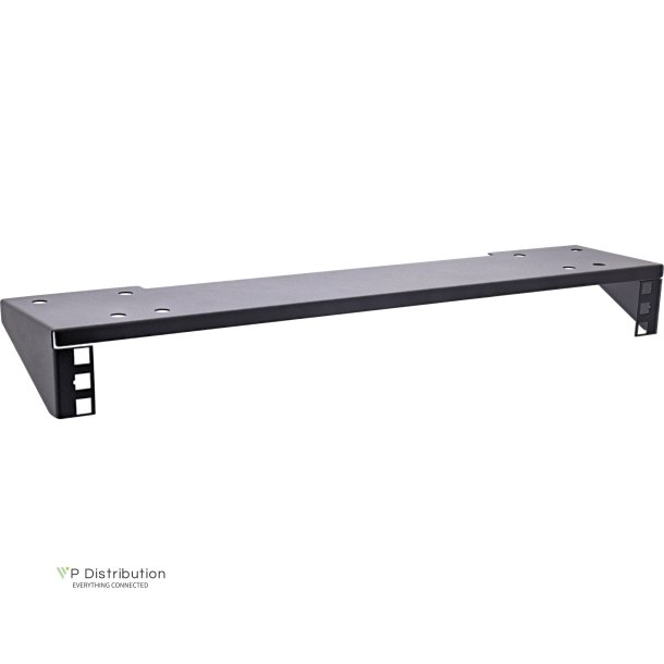 InLine&reg; 19" rack for under-table mounting, 1U, black