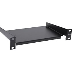 InLine&reg; 10" Shelf, 160mm, 10kg, 1U, RAL 9005 black