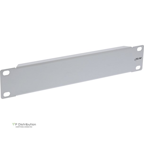 InLine&reg; 10" blind plate, 1U, RAL 7035 grey