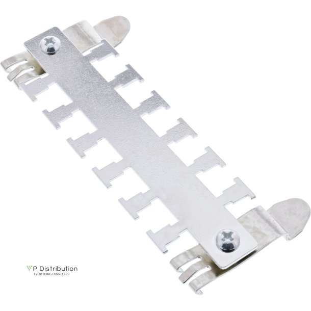 InLine&reg; Cable guide rail for mounting on top-hat rail (TS35) metal