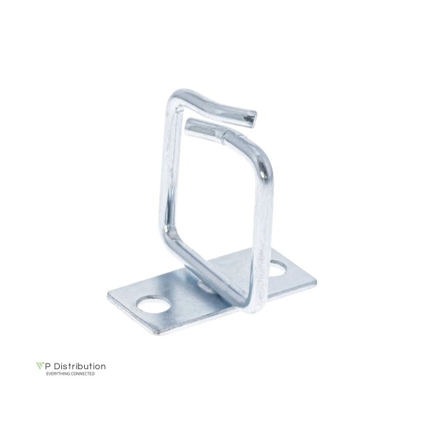 InLine&reg; Cable bracket, metal, zinc plated, 40x40mm