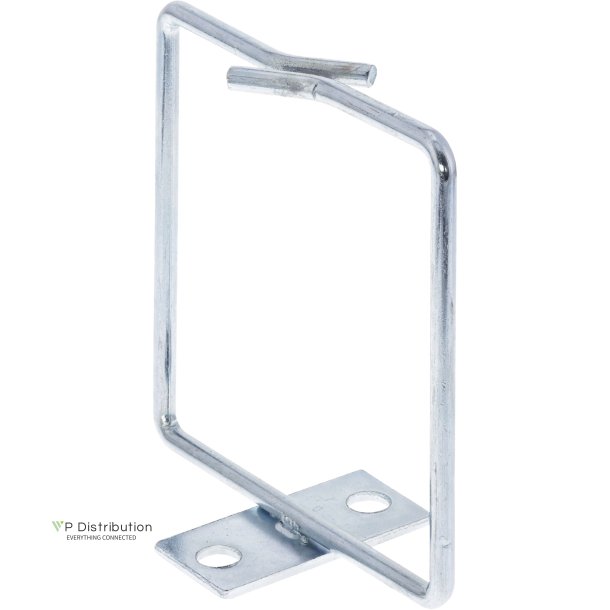 InLine&reg; Cable bracket, metal, zinc plated, 80x80mm