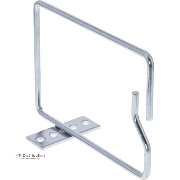 InLine&reg; Cable bracket, metal, zinc plated, opening short side, 140x100mm