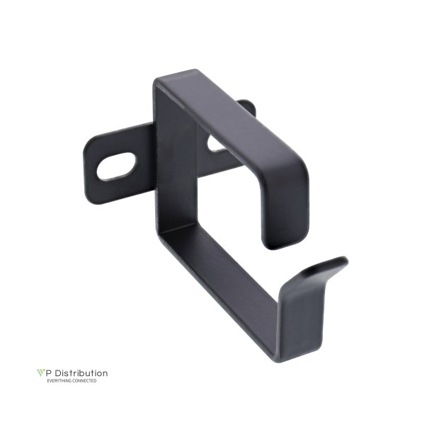 InLine&reg; Cable bracket, metal, 40x50mm black