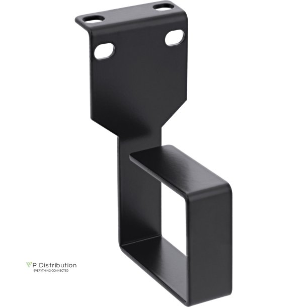 InLine&reg; Cable bracket, metal, 50x60mm black